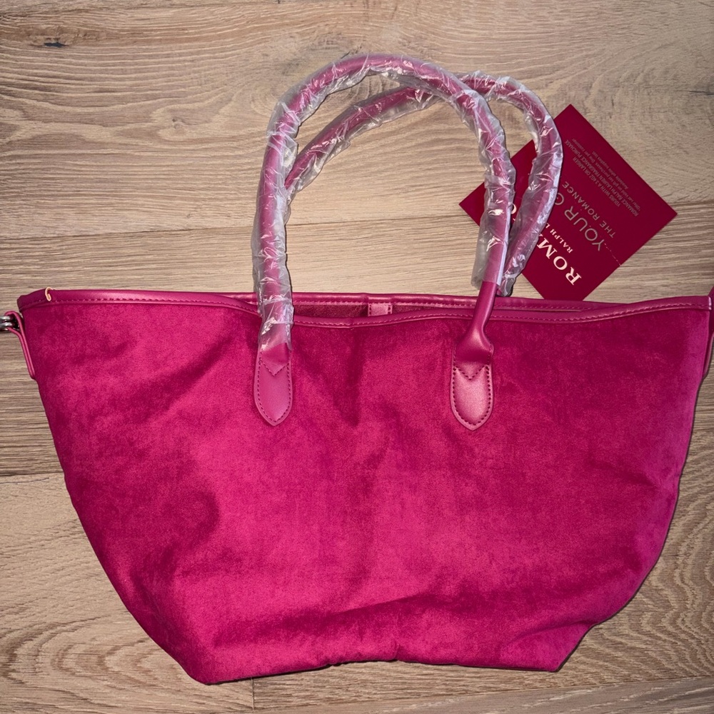 brand new ralph lauren red bag with tags